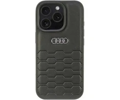 Apple iPhone 16 Pro Audi Synthetic Leather (AU-TPUPCIP16P-GT/D2-BK) dėklas telefonui juodos spalvos