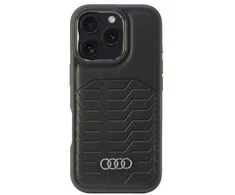 Apple iPhone 16 Pro Audi Synthetic Leather (AU-TPUPCMIP16P-GT/D3-BK) dėklas telefonui juodos spalvos