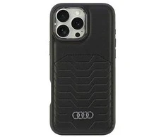Apple iPhone 16 Pro Max Audi Synthetic Leather (AU-TPUPCMIP16PM-GT/D3-BK) dėklas telefonui juodos spalvos