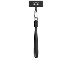 Audi universali virvelė telefonui 28cm 10mm Leather juodos spalvos AU-HSLSL-GT/D1-BK