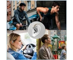 Bluetooth ausinės 4smarts SkyBuds OWS with AI screen beige