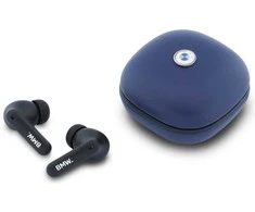 Ausinės Belaidės earphone ENC BMW TWS Leather Metal Logo BMW001138 dark mėlynas