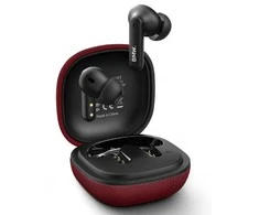 Ausinės Belaidės earphone ENC BMW TWS Leather Metal Logo BMW001139 raudona