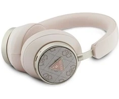 Ausinės Guess PU 4G Triangle Logo ENC Belaidės Headphone Rožinė
