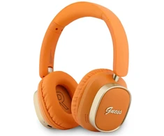 Guess Rectangle Metal Script Logo ENC belaidės ausinės oranžinės spalvos
