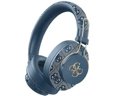 Ausinės Guess Bluetooth ENC Metal 4G Logo mėlynos spalvos