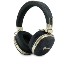 Ausinės Guess Bluetooth ENC Metal 4G Script Logo juodos spalvos