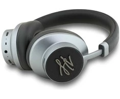 Belaidės ausinės ANC Karl Lagerfeld Grained Initials KF003083 juodas
