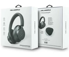 Belaidės ausinės ANC Karl Lagerfeld Grained Initials KF003084 pilkas