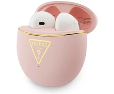 Belaidės ausinės Guess TWS GUTWSA15HETP (Small Round Script Print) rožinė