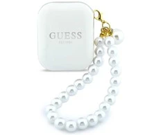 Ausinės Belaidės earphone GUESS TWS Pearl Strap GUE005327 baltas