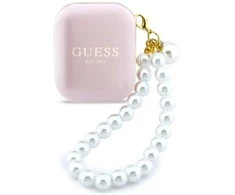 Ausinės Belaidės earphone GUESS TWS Pearl Strap GUE005292 rožinė