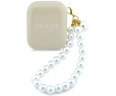 Ausinės Belaidės earphone GUESS TWS Pearl Strap GUE005326 beige