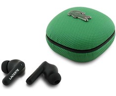 Lacoste Iconic Petit Pique TWS belaidės ausinės žalios spalvos