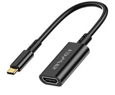 AWEI Adapteris CL-217T USB-C/HDMI juodos spalvos 4k/30Hz