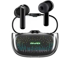 Ausinės Bluetooth 5.3 AWEI T52 Pro2 TWS juodos spalvos