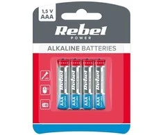 REBEL LR03 šarminės baterijos, 4 vnt. BAT0060B