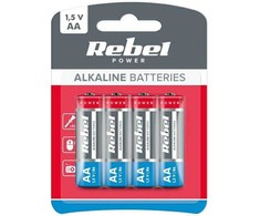 Baterie alkaliczne REBEL LR6 4 vnt. BAT0061B