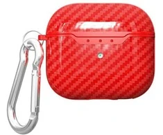 Beline AirPods Carbon Cover Air Pods 4 dėklas ausinėms raudonos spalvos