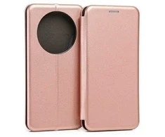 Beline Book Magnetic Honor Magic5 Pro dėklas telefonui rožinio aukso spalvos