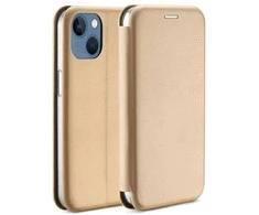 Beline Book Magnetic Apple iPhone 15 Plus 6,7" dėklas telefonui aukso spalvos