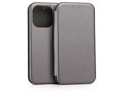 Beline Book Magnetic Apple iPhone 15 Pro 6,1" dėklas telefonui plieno spalvos