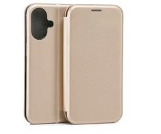 Beline Book Magnetic Apple iPhone 16 6.1" dėklas telefonui aukso spalvos
