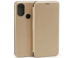Beline Book Magnetic Moto Edge 30 dėklas telefonui aukso spalvos