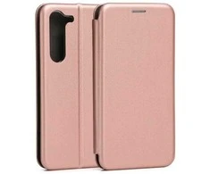 Beline Dėklas Book Magnetic Sam S23+ S916 rožinė-auksinė/rose auksinis