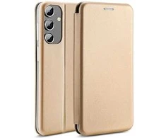 Beline Book Magnetic Samsung Galaxy A04s A047 dėklas telefonui aukso spalvos