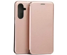 Beline Dėklas Book Magnetic Samsung A36 rose aukso spalvos