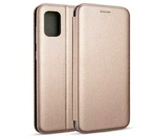 Beline Dėklas Book Magnetic Samsung Galaxy M31s M317 rožinio aukso spalvos