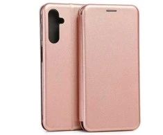 Beline Book Magnetic Samsung Galaxy M34 5G M346 dėklas telefonui rožinio aukso spalvos