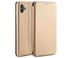 Beline Dėklas Book Magnetic Samsung Galaxy xCover6 Pro aukso spalvos