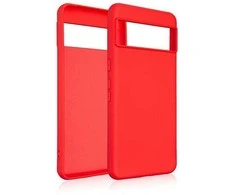 Beline Silikoninis Google Pixel 8 Pro dėklas telefonui raudonos spalvos