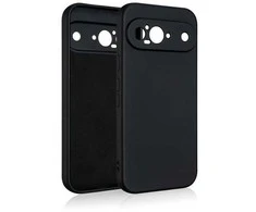 Beline silikoninis Google Pixel 9 dėklas telefonui juodos spalvos