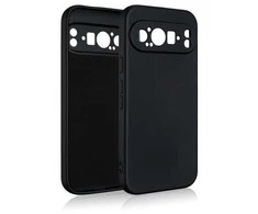 Beline silikoninis Google Pixel 9 Pro dėklas telefonui juodos spalvos