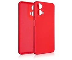 Beline silikoninis Motorola Moto G24 dėklas telefonui raudonos spalvos