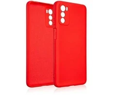 Beline Silikoninis Motorola Moto G42 dėklas telefonui raudonos spalvos