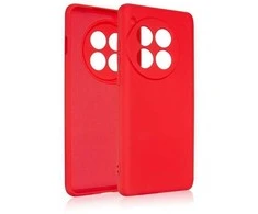 Beline Silikoninis OnePlus 12 5G dėklas telefonui raudonos spalvos