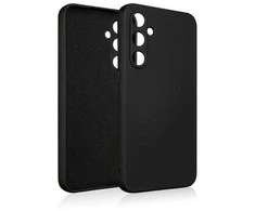 Beline Dėklas Silicone Samsung A55 A556 juodos spalvos