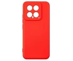 Beline Silikoninis Xiaomi 14 dėklas telefonui raudonos spalvos