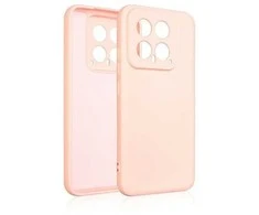 Beline Silikoninis Xiaomi 14 dėklas telefonui rožinio aukso spalvos