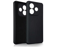 Beline silikoninis dėklas Xiaomi Redmi Note 14 juodos spalvos