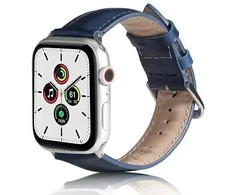 Beline apyrankė Apple Watch Leather 38/40/41mm mėlynos spalvos