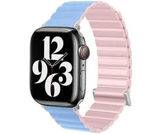 Beline apyrankė Apple Watch Magnetic Pro 38/40/41mm rožinės ir mėlynos spalvos box