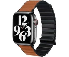Beline apyrankė Apple Watch Magnetic Pro 38/40/41mm juodos ir rudos spalvos box