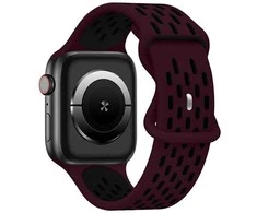 Beline apyrankė Apple Watch New Sport silikoninė 38/40/41mm raudonos ir juodos spalvos box