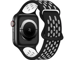 Beline Apple Watch New SportSilicone apyrankė 42/44/45/49mm juodos spalvos/baltos spalvos Box
