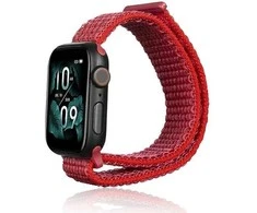 Beline apyrankė Apple Watch Nylon 42/45/45/49mm raudonos spalvos
